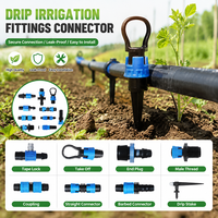 Ruban d'irrigation goutte à goutte en plastique bleu 16 mm à basse pression, facile à installer, pour système d'irrigation agricole