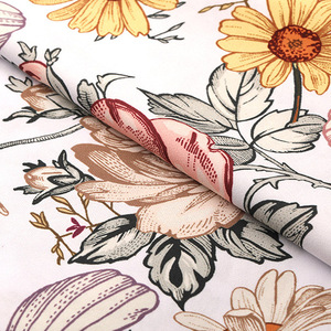 Tela de algodón con estampado floral de Yanxin Textile, estampado por transferencia para camisas, vestidos y ropa informal. - Product Image 1
