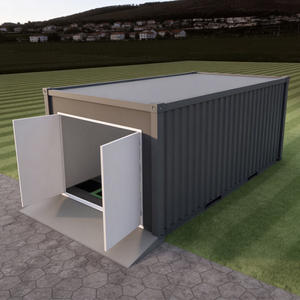 Abri de rangement préfabriqué à montage rapide, abri de voiture imperméable et isolé, garage conteneur à double porte, abri de voiture <span class=keywords><strong>pour</strong></span> extérieur - Product Image 2