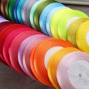 <span class=keywords><strong>Ruban</strong></span> de <span class=keywords><strong>satin</strong></span> en gros, largeur 6 mm, 25 yards par rouleau, pour emballage cadeau, décoration de mariage, artisanat, bricolage, fournitures de fête - Product Image 1