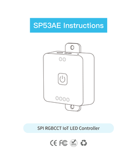 Sp53ae rgbcct fw1906 ws2805 iốt dẫn Điều khiển Wifi App Alexa Google nhà 5050 fcob BT <span class=keywords><strong>SPI</strong></span> địa chỉ dải ánh sáng DC 5-24V - Product Image 3