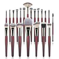 Pinceau de maquillage polyvalent à usages multiples pour la routine de maquillage du visage, outil cosmétique portable, fourniture en marque privée