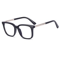 93396 Gafas Ópticas de Diseño Original de Fábrica, Montura Cuadrada de Metal TR90 para Hombre, Lentes Transparentes con Protección Contra Luz Azul, Montura Personalizada para Miopía