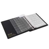 PU-Leder Sammelalbum 4-Ring Münzalbum Münzaufbewahrungsbinder mit Schutzhülle Set