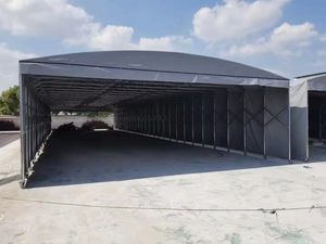 POWERUP QP-007 Nachtmarkt Ruime Opstelling Duw-Trek Verplaatsbare Tent Vierzijdige Afdekking Gegalvaniseerd Staal Oxford PVC Doek Lucht - Product Image 6