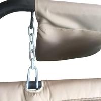 Lit suspendu de jardin en acier avec sac de rangement