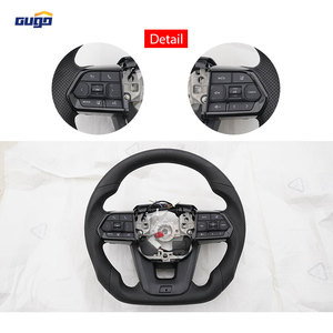 <span class=keywords><strong>Volant</strong></span> de luxe GUGO LC300 en cuir pleine fleur à 3 branches pour Land Cruiser 300, ergonomique, chauffant, boutons noirs, anti-corrosion UV - Product Image 4