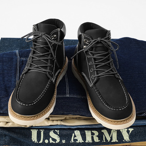 Botas de Trabajo Personalizadas de Moda, Cálidas, Casuales, de Cuero, Ligeras e Impermeables, en Oferta - Product Image 6