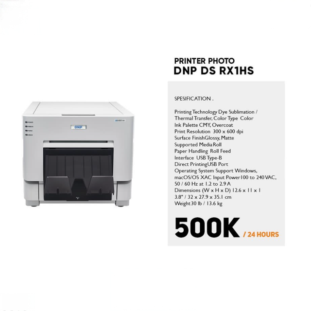 Top Picks of 2025 DNP DS-RX1HS Photo Booth Portrait Printer Media 4x6/5x7/6x8-inch 1Year Extended Warranty for Compact Event