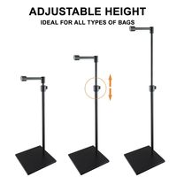 AURORA, Soporte de Exhibición para Bolsos y Carteras, Diseño Personalizable en Color, Altura Ajustable, Metálico, Precio de Fábrica, Envío Rápido