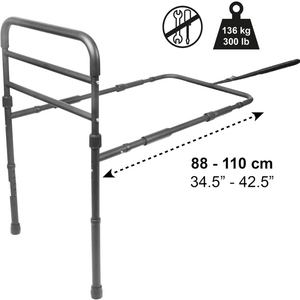 Barandilla de Cama para Adultos con Patas (Altura del Marco de Cama de 26 a 41 cm), Barrera de Cama Acolchada para Adultos, Barandilla Protectora para Cama - Product Image 5