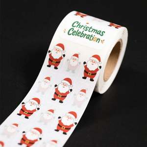 Printing Logo Label Stickers Self Adhesive <b>Vinyl</b> Round Waterproof Paper Custom Packaging Labels Roll Sticker Label - Product Image 5