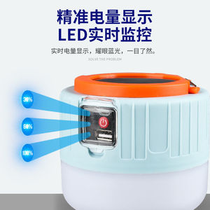 Solar Camping <b>Lamp</b> Led Light Portable Outdoor Emergency Light With Usb <b>Charging</b> 25000 Hours Lifespan - Product Image 3