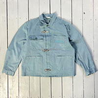 Veste de travail en toile de canard sergé d'usine personnalisée pour hommes vêtements d'extérieur décontractés de haute qualité avec fermoir crochet de pont vestes de vêtements de travail de bateau-citerne
