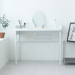 Doing <b>Desk</b> Sleek <b>Metal</b> Office Writing <b>Desk</b> with Storage Drawer Minimalist Design <b>Desk</b> Durable Home Office <b>Desk</b> - Product Image 3