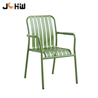 Chaises de jardin en aluminium antirouille pour restaurant commercial, café, terrasse, parc, cour, chaises de repas d'extérieur pour loisirs