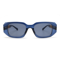 Vente en gros, offre spéciale, lunettes de soleil carrées à grande monture, lunettes de soleil avec chaîne, temple, design italien, lunettes de soleil avec protection UV