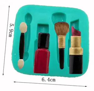 Makeup Tool Lipstick Fondant Gift Molds 3D Silicone Chocolate Candy Decorative Baking Bakeware Mould Home Kitchen Accessories