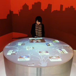 Tùy chỉnh cảm biến laser ngón tay cảm ứng bảng màn hình cảm ứng trò chơi nhập vai nghệ thuật tương tác bảng trong màn hình lớn nghệ thuật Bảo tàng - Product Image 2