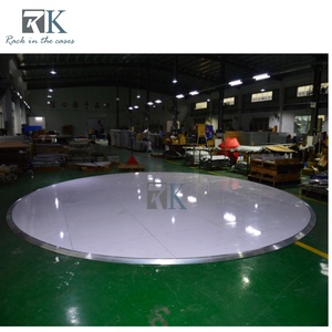 Vente en gros d'usine : Piste de danse portable ronde blanche avec bords en aluminium pour mariages et fêtes - Product Image 2