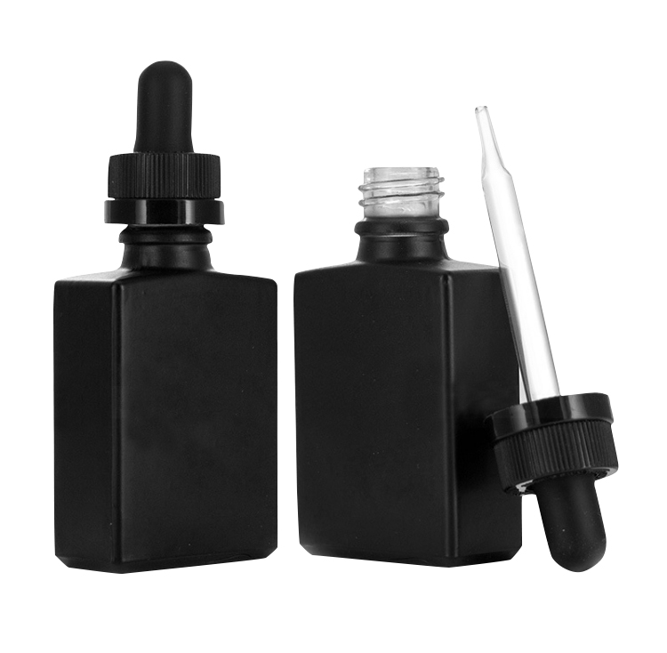 5ml 10ml 15ml 20ml 30ml 50ml 100ml Cosmetic Packaging Customised Square Glass Dropper Bottles