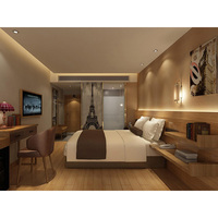 Meubles de chambre à coucher d'hôtel 3 étoiles de luxe personnalisés de Chine Foshan