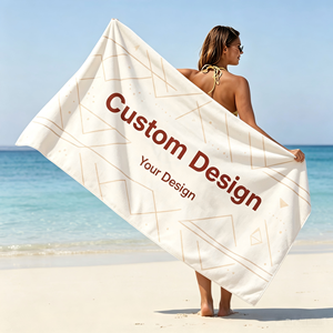 Large Sized Custom Printed <b>Microfiber</b> <b>Beach</b> <b>Towel</b> - Product Image 1