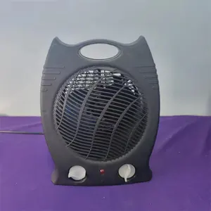 Meilleure vente 1000W/2000W Mini ventilateur de chauffage électrique infrarouge portable Chauffage et refroidissement pour un usage domestique avec interrupteur à pointe