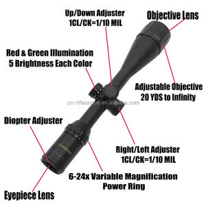 कारखाने की कीमत ब्रावो लंबे रेंज का दायरा 6-24x50aomc लाल और हरी रोशनी बुर्ज लॉक स्पॉटिंग ऑप्टिक्स सामरिक स्कोप शिकार - Product Image 2