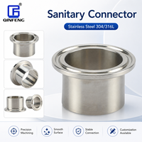 Connecteur à Tri-Clamp Sanitaire Personnalisé en Acier Inoxydable de Haute Qualité, Poli, Norme 3A, Forgé, pour Tuyaux Métalliques – Vente en Gros