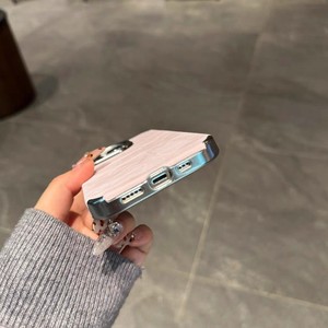 Fashion 2025 Luxury Electroplated TPU+Leather <strong>Case</strong> for 13/14/15/16 Pro Max Shockproof Waterproof Matte Fabric <strong>Marble</strong> - Product Image 6