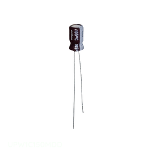 Condensateur original CAP ALUM 15UF 20% 16V RADIAL TH UPW1C150MDD à montage traversant 15 uF - Product Image 1