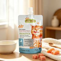 Pochette à bec verseur personnalisée en PE nylon de qualité alimentaire, finition brillante, avec fermeture à bec verseur pour aliments pour chats, friandises pour animaux de compagnie, sacs Mylar