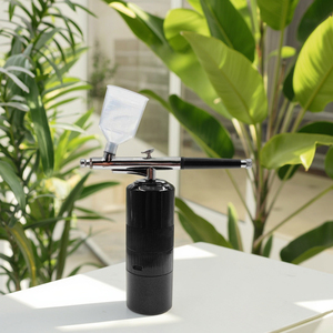 Mini compresseur d'aérographe rechargeable avec pistolet d'aérographe sans fil 20 PSI, stylo d'aérographe pour maquillage, peinture de modèles DIY, tatouages - Product Image 1