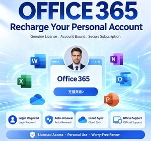 แพ็คเกจบัญชี <span class=keywords><strong>Office</strong></span> <span class=keywords><strong>365</strong></span> Personal (6 เดือน 5 ปี) พื้นที่จัดเก็บ OneDrive 1 TB รองรับ 5 อุปกรณ์ (PC/Mac/Android) เวอร์ชันสากล - Product Image 1