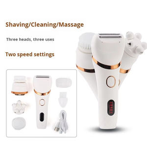 Chargement USB épilateur multi-usages nettoyant pour le visage masseur électrique 3-en-1 ensemble d'instruments de beauté OEM votre marque - Product Image 3