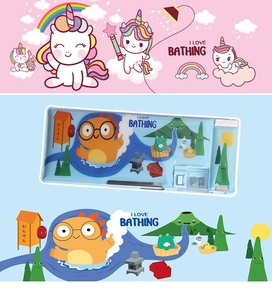 Di grandi dimensioni multifunzionale scatola di PVCstationery, popolare internazionale cassa di matita, popolare del fumetto di vendite dirette della fabbrica cartoleria - Product Image 2