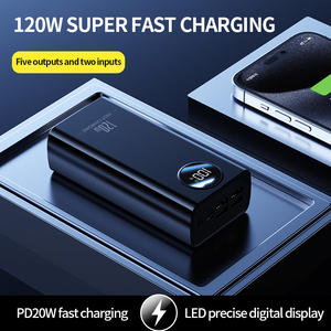 Công suất cao 30000mAh Powerbank với hiển thị kỹ thuật số bốn USB Loại C Đầu ra 22.5W PD ngân hàng điện 30000mAh Trạm điện cầm tay - Product Image 5