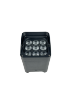 Projecteur LED extérieur étanche IP65 DMX512 RGBW en aluminium, alimenté par batterie, pour une utilisation variée et polyvalente