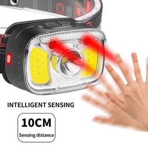 XPG COB LED Headlamp 6cm x 4cm x 3cm Ultra Bright Portable Light For Outdoor <b>Camping</b> Hiking - Product Image 2