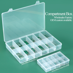 Caja de Pesca de Plástico SUNSHING con Compartimentos, Organizador de Almacenamiento con 15 Divisiones, Caja Multicompartimento para Señuelos de Pesca de Carpa y Monedas - Product Image 1