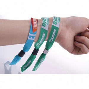 Pulsera Publicitaria para Eventos, Pulsera Tejida de Tela, Pulsera de Tela para Festivales y Conciertos, Pulsera de Hilo Tejido Personalizada - Product Image 5