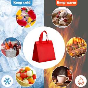 Sac isotherme portable multicolore non tissé, écologique et réutilisable - Product Image 4