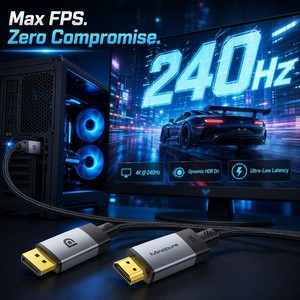 Cable Activo Mindpure DisplayPort 1.4 a HDMI 2.1, DP a HDMI 8K 60Hz, Chip CH7218, 32.4Gbps, Compatible con <span class=keywords><strong>NVIDIA</strong></span> RTX 4090 y AMD RX - Product Image 2