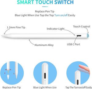 <span class=keywords><strong>ปากกา</strong></span>สไตลัสแม่เหล็กแบบไร้สายสำหรับ Apple Pencil iPad 9รุ่นยอดนิยม - Product Image 2