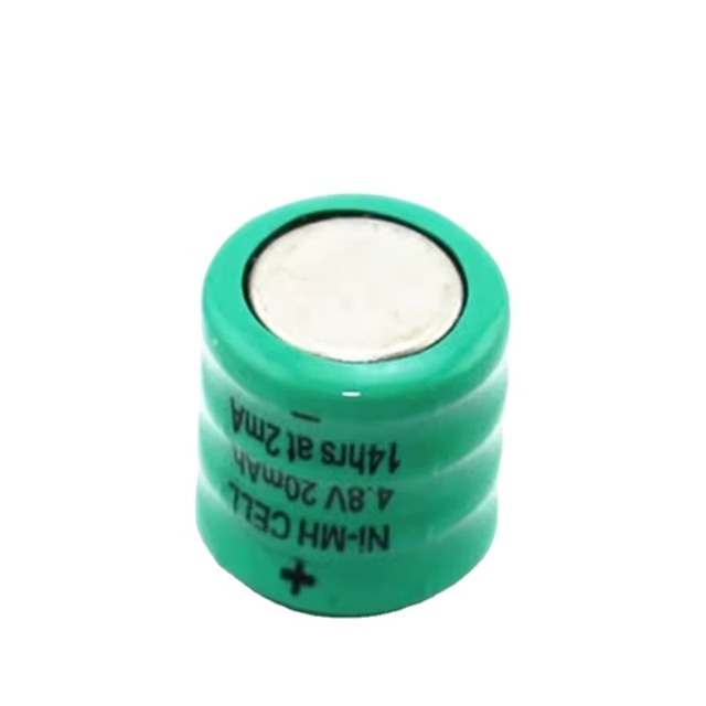 4.8V 20mAh Ni-MH NiMH Button Cell Coin Rechargeable Battery With Solder Pins for Car LED Torch