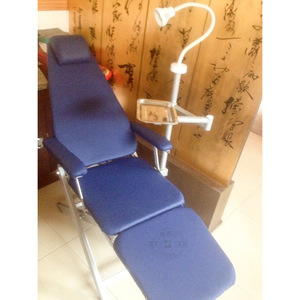 Fauteuil dentaire portable léger avec fonction d'inclinaison, plusieurs couleurs, design pliable simple, matériau métallique durable - Product Image 4