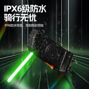 Feu arrière de vélo rechargeable par USB, lumière LED étanche IPX4, 4 modes, rouge, magenta, vert, bleu, équipement de conduite nocturne en plastique - Product Image 2