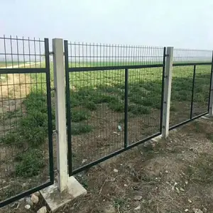 High Quality Metal Barbed Wire Mesh Anti Climb Security Beta Fence For Railway Station