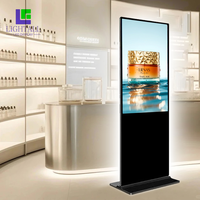 Écran publicitaire numérique Android tactile sur pied pour centre commercial, 49 pouces, affichage LCD